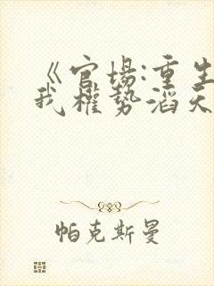 《官场:重生后我权势滔天》免费阅读封面