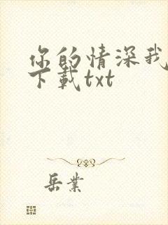 你的情深我不配下载txt