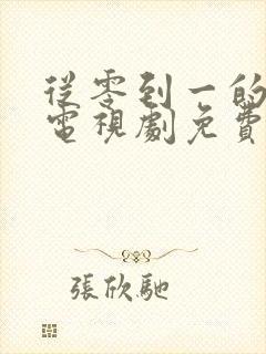 从零到一的爱情电视剧免费观看封面