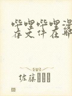 哔哩哔哩漫画缓存文件在哪里