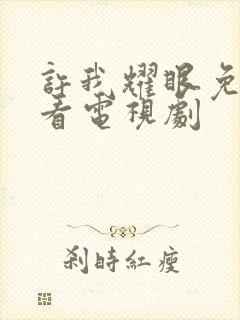 许我耀眼免费观看电视剧