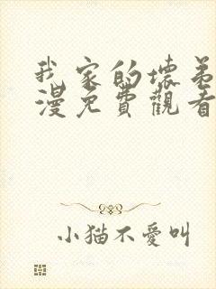 我家的坏弟弟动漫免费观看全集