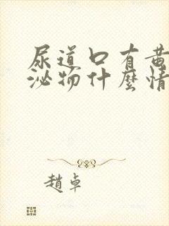 尿道口有黄色分泌物什么情况