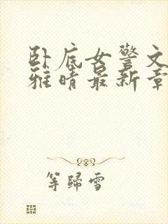 卧底女警文军陈雅晴最新章节