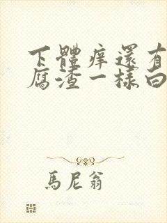 下体痒还有像豆腐渣一样白色