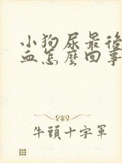 小狗尿最后带点血怎么回事