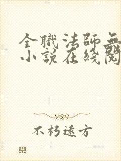 全职法师无删减小说在线阅读