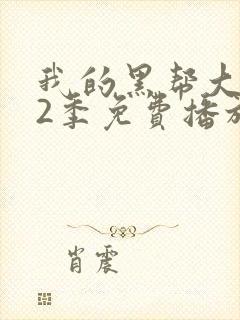 我的黑帮大佬第2季免费播放在线观看全集