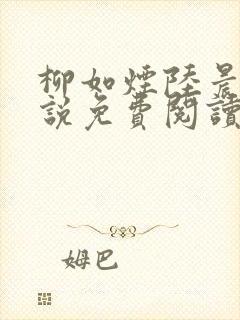 柳如烟陆晨的小说免费阅读