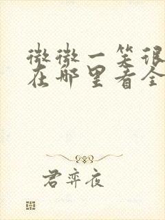 微微一笑很倾城在哪里看全集