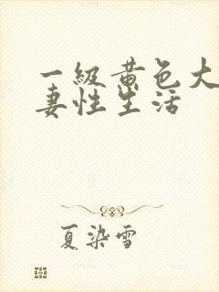 一级黄色大片夫妻性生活