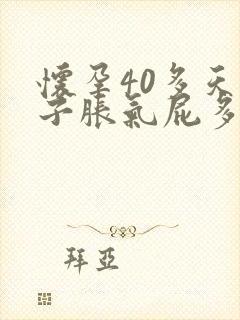 怀孕40多天肚子胀气屁多