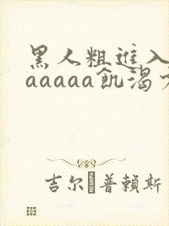 黑人粗进入欧美aaaaa饥渴少妇