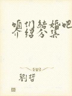 咱们结婚吧剧情介绍分集