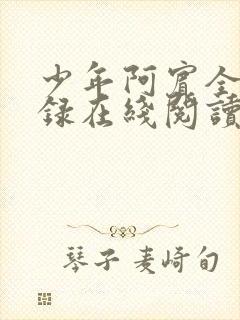 少年阿宾全文目录在线阅读