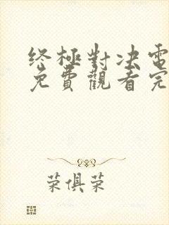 终极对决电视剧免费观看完整版封面