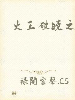 火王破晓之战封面