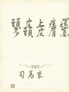 头皮上痒还有好多头皮屑怎么办