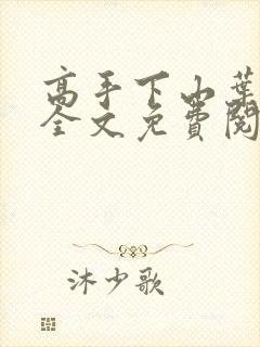 高手下山叶君临全文免费阅读