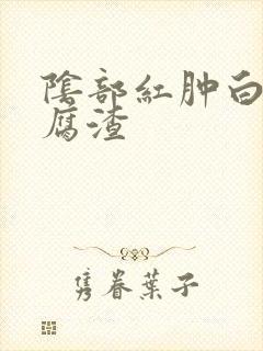 阴部红肿白带豆腐渣封面