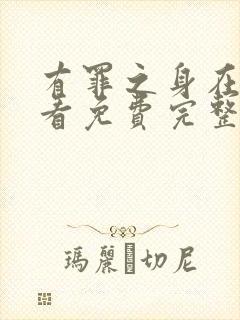 有罪之身在线观看免费完整版