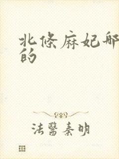 北条麻妃哪一年的