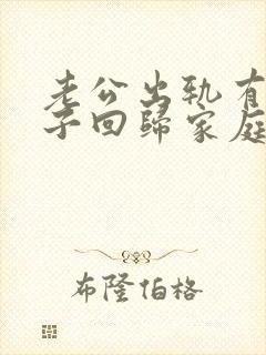 老公出轨有私生子回归家庭