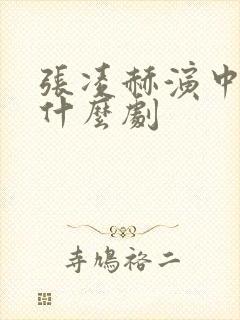 张凌赫演中医是什么剧封面