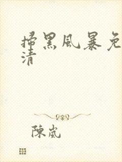 扫黑风暴免费高清