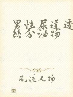 男性尿道透明拉丝分泌物封面