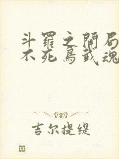 斗罗之开局觉醒不死鸟武魂