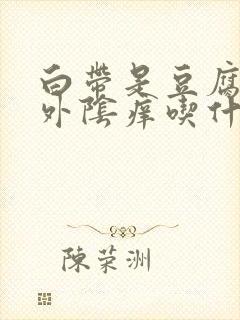 白带是豆腐渣状外阴痒吃什么药