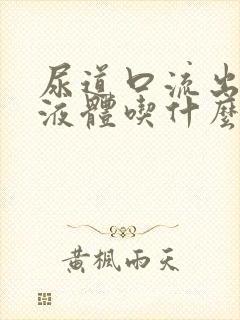 尿道口流出黄色液体吃什么药