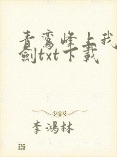 青鸾峰上我有一剑txt下载