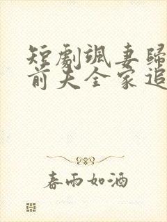 短剧飒妻归来,前夫全家追悔莫及