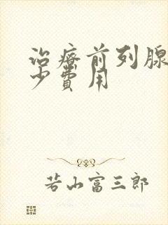 治疗前列腺要多少费用