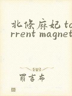 北条麻妃 torrent magnet
