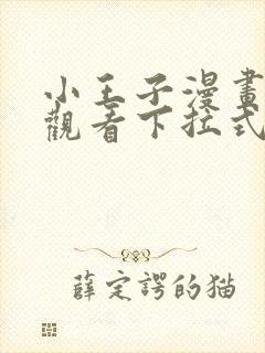 小王子漫画免费观看下拉式漫画封面