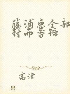 藤浦惠全部作品封面番号