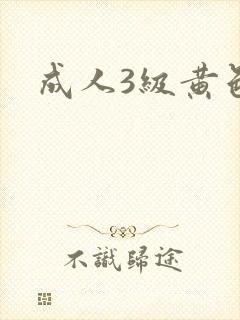 成人3级黄色片