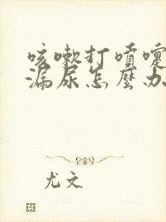 咳嗽打喷嚏都会漏尿怎么办