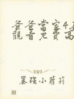 爸爸当家4在线观看免费高清