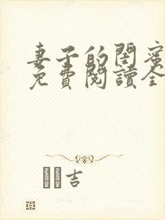 妻子的闺蜜小说免费阅读全文