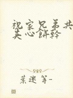 祝家兄弟共享后夹心饼干