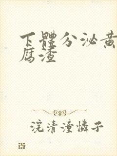 下体分泌黄色豆腐渣封面