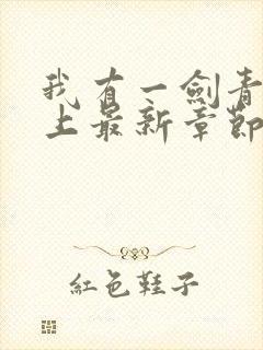 我有一剑青鸾峰上最新章节阅读