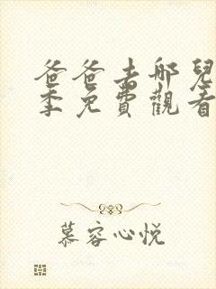 爸爸去哪儿第四季免费观看完整版