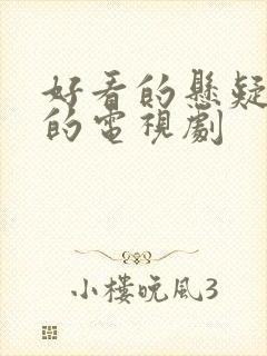 好看的悬疑破案的电视剧