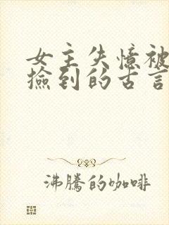 女主失忆被男主捡到的古言