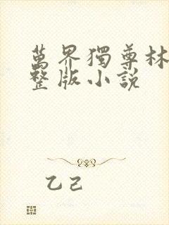 万界独尊林枫完整版小说